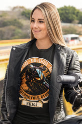 Camiseta de motero personalizada para los amigos que salen en grupo y que quieren tener una camiseta con el nombre del club de moteros